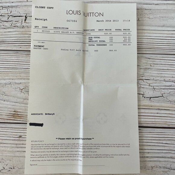 Louis Vuitton Vernis Zippy Wallet Amarante M93522 - Picture 13 of 13